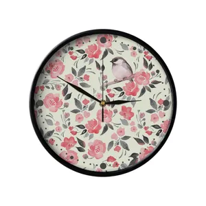 ساعت دیواری مدوپد طرح بلبل در گلستان مدل PAT00068