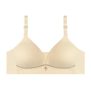 سوتین اسفنجی زنانه مدل بدون فنر نگین دار کاپ B کد 55692