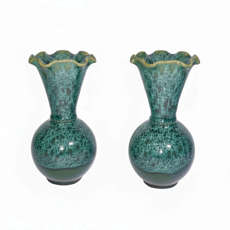 گلدان دکوری مدل شره ای مجموعه 2 عددی 