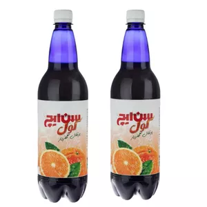 نوشیدنی گازدار پرتقال کول سن ایچ- 1 لیتر بسته 2 عددی