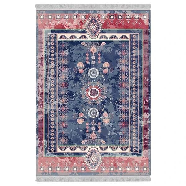 فرش پارچه‌ای دفه مدل فرشینه طرح مدرن کد 440