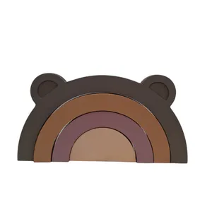 استند رومیزی کودک مدل رنگین‌کمان طرح خرس