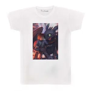 تی شرت بچگانه پرمانه طرح اژدها سواران کد pmt.3958