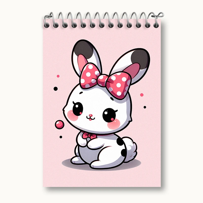 دفتر یادداشت 50 برگ خندالو طرح خرگوش کیوت کد N5776