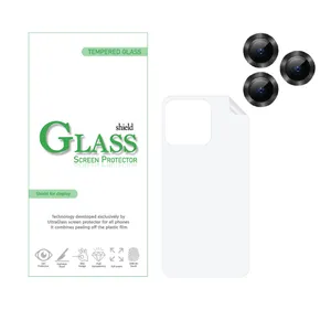 محافظ لنز دوربین شیلد گلس مدل 2RN مناسب برای گوشی موبایل اپل iPhone 12 Pro Max به همراه محافظ پشت گوشی