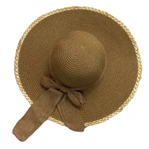 کلاه حصیری زنانه مدل ساحلی