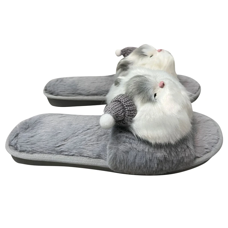 دمپایی حوله‌ای بچگانه مدل خزدار کد 233