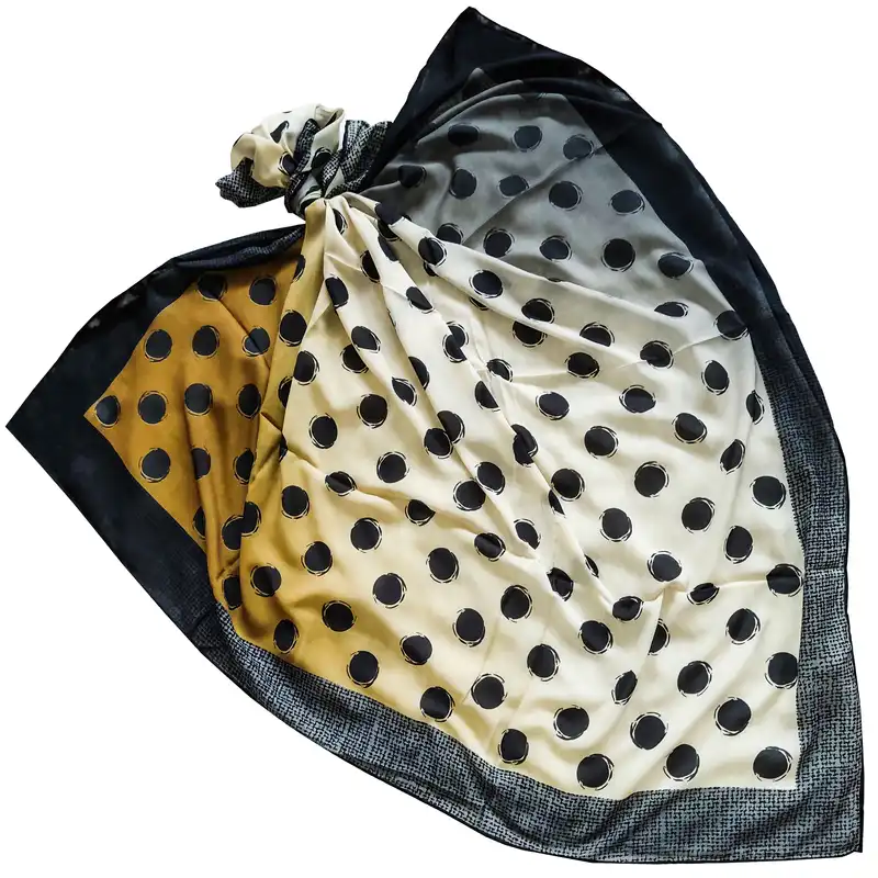 روسری زنانه مدل خال خالی کد 330210