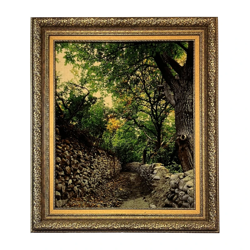 تابلو فرش دستباف طرح منظره جنگلی کد NKP.R33