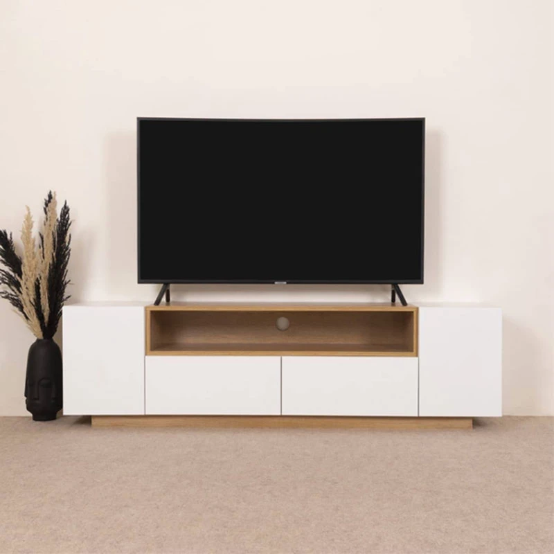 میز تلویزیون ملامینه مدل GB3174 مناسب برای تلویزیون 65 اینچ