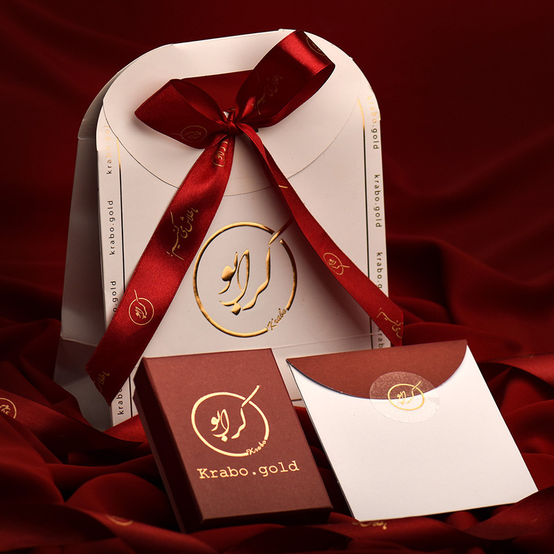 پابند طلا 18 عیار زنانه کرابو طرح قلب بینهایت مدل Kr2147