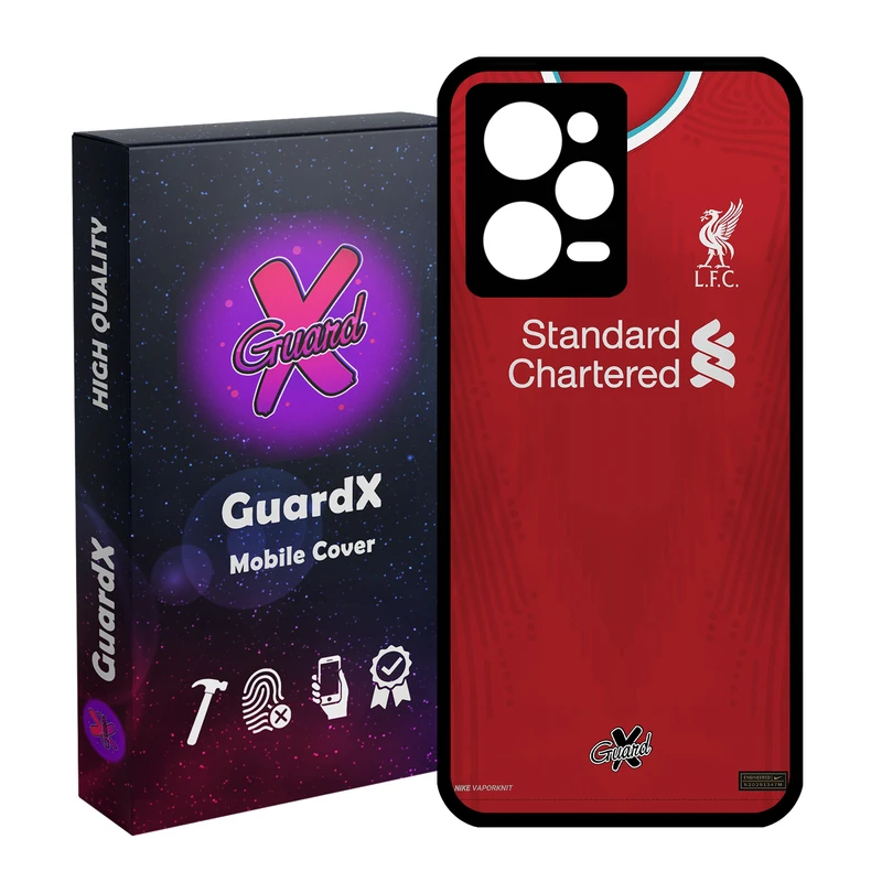 کاور گارد ایکس طرح Liverpool مدل Glass10252 مناسب برای گوشی موبایل شیائومی Redmi Note 12 Pro 5G/Poco X5 Pro 5G/Note 12 Pro Pro speed