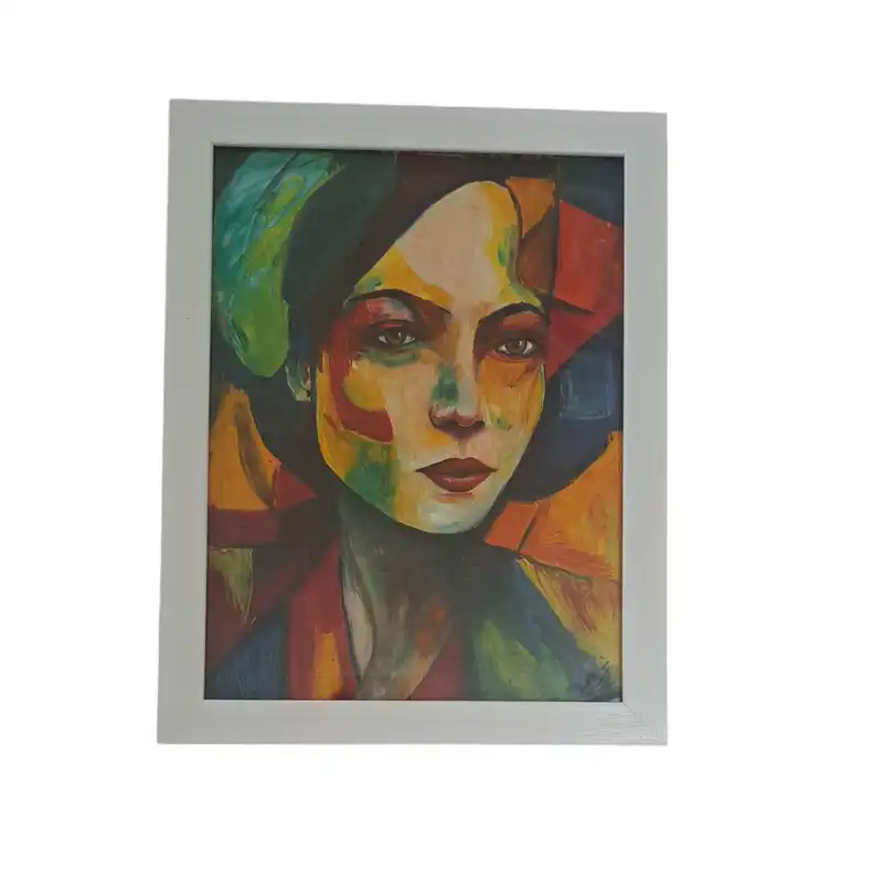 تابلو نقاشی رنگ روغن مدل آبستره مهر نقش