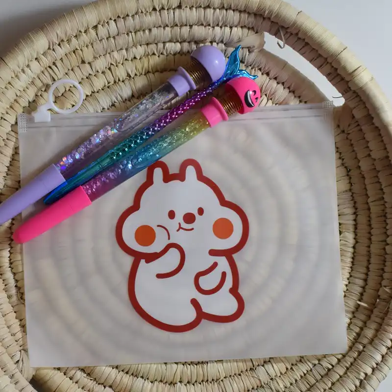 پوشه مدل زیپ دار طرح همستر کد 1402TAK