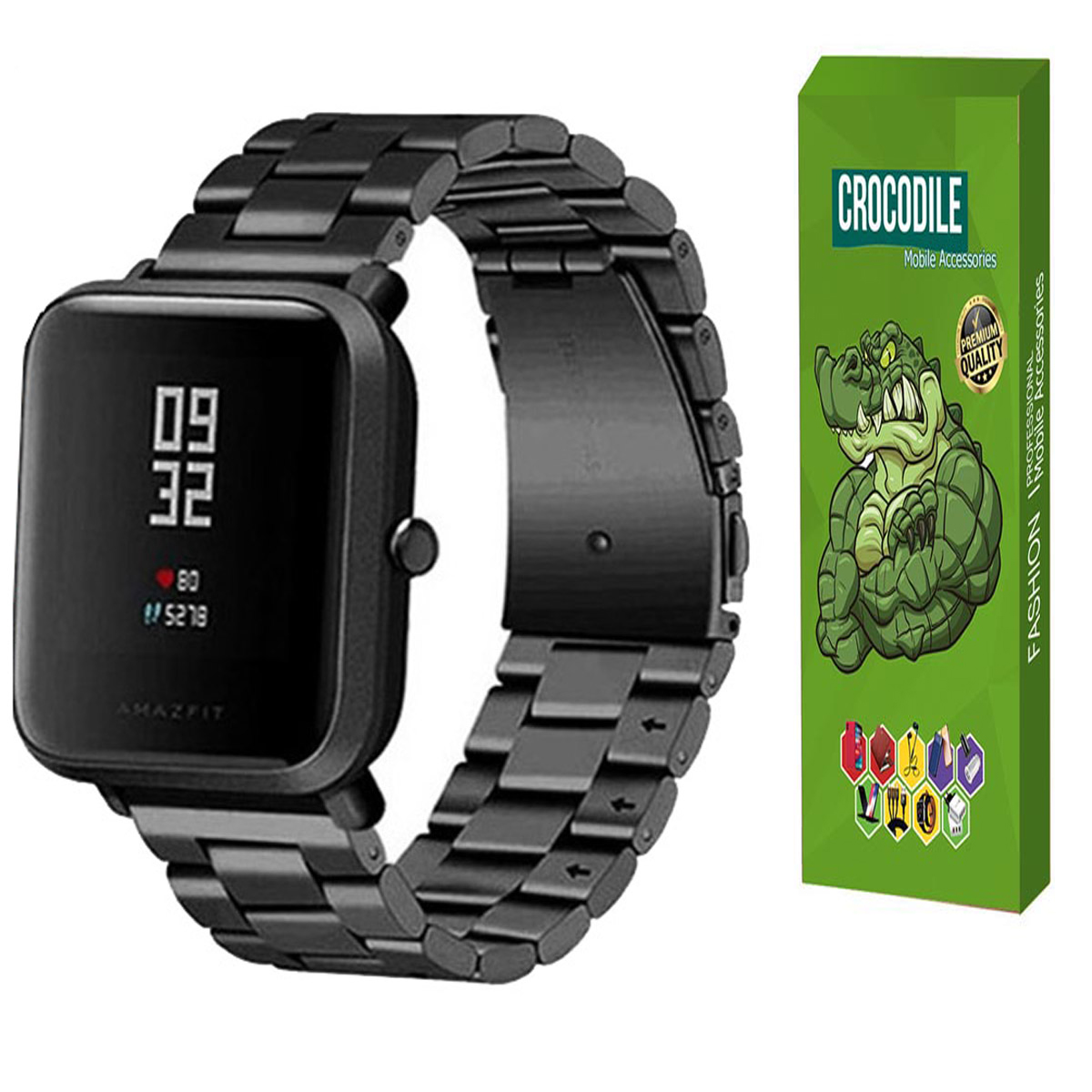 بند کروکودیل مدل Cb-3Bead مناسب برای ساعت هوشمند شیائومی Mi Watch Revolve Active