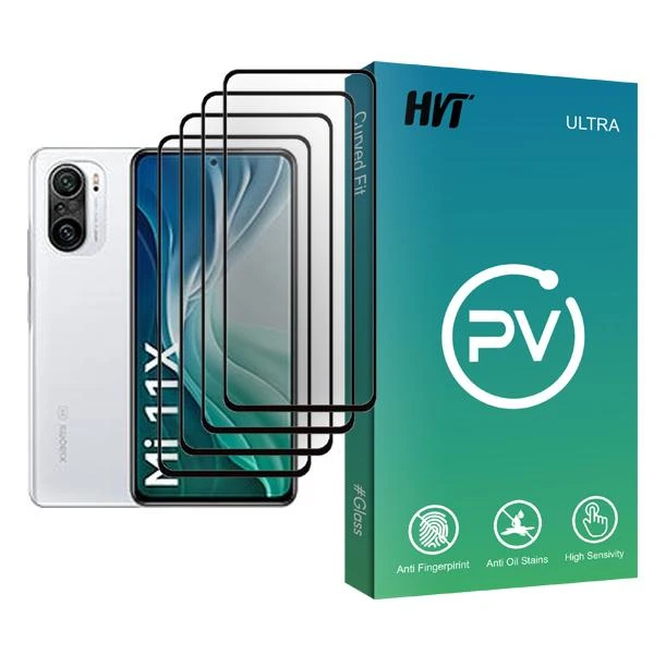 محافظ صفحه نمایش اچ وی تی مدل PV Glass MIX004 مناسب برای گوشی موبایل شیائومی Mi 11X بسته چهار عددی