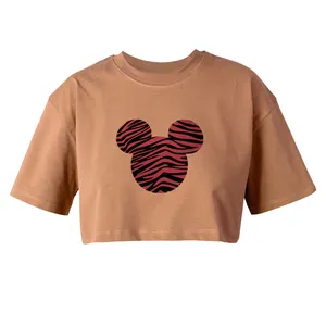 کراپ‌تاپ آستین کوتاه زنانه مدل میکی موس  کد K81 k