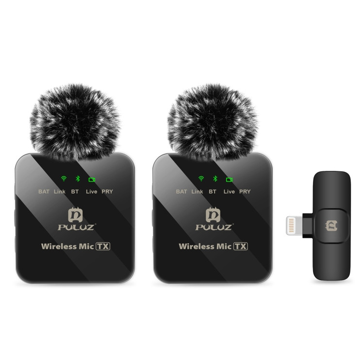میکروفن یقه ای پلوز مدل wireless Lavalier Dual Lightning