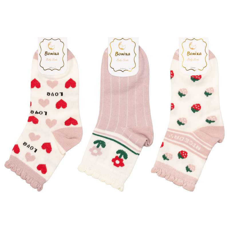 جوراب بچگانه بونیکسا مدل BX22-3 مجموعه 3 عددی