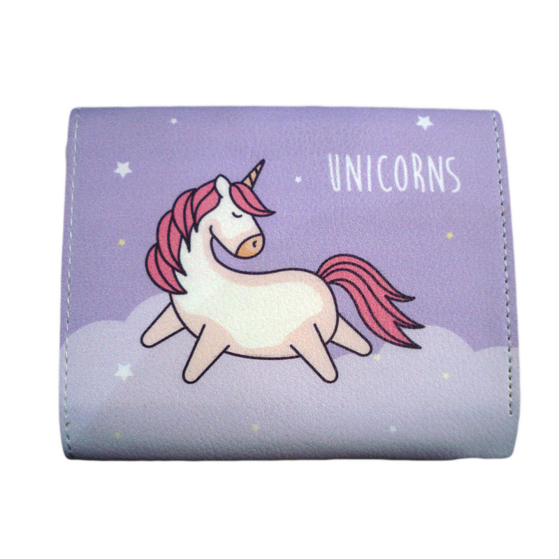 کیف پول دخترانه مدل unicorns کد Al-1025