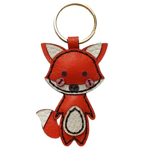 جاکلیدی چرمی طرح روباه