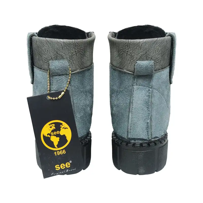 نیم بوت زنانه سیی مدل آملو گروهبانی کد 1842.3