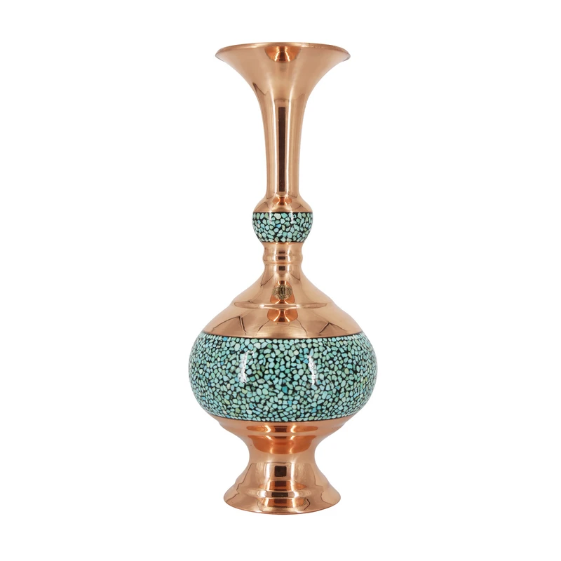 گلدان فیروزه کوبی کد F016