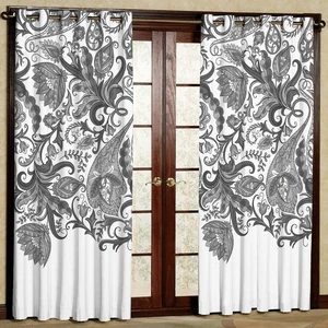 پرده مدل مخمل پانچی کد 1151T2 سایز 200x140 سانتی متر