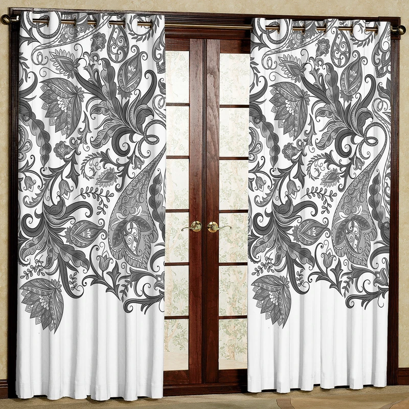 پرده مدل مخمل پانچی کد 1151T2 سایز 200x140 سانتی متر