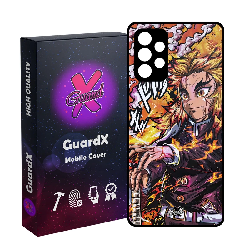 کاور گارد ایکس طرح شیطان کش انیمه مدل Glass10587 مناسب برای گوشی موبایل سامسونگ Galaxy A52/A52S