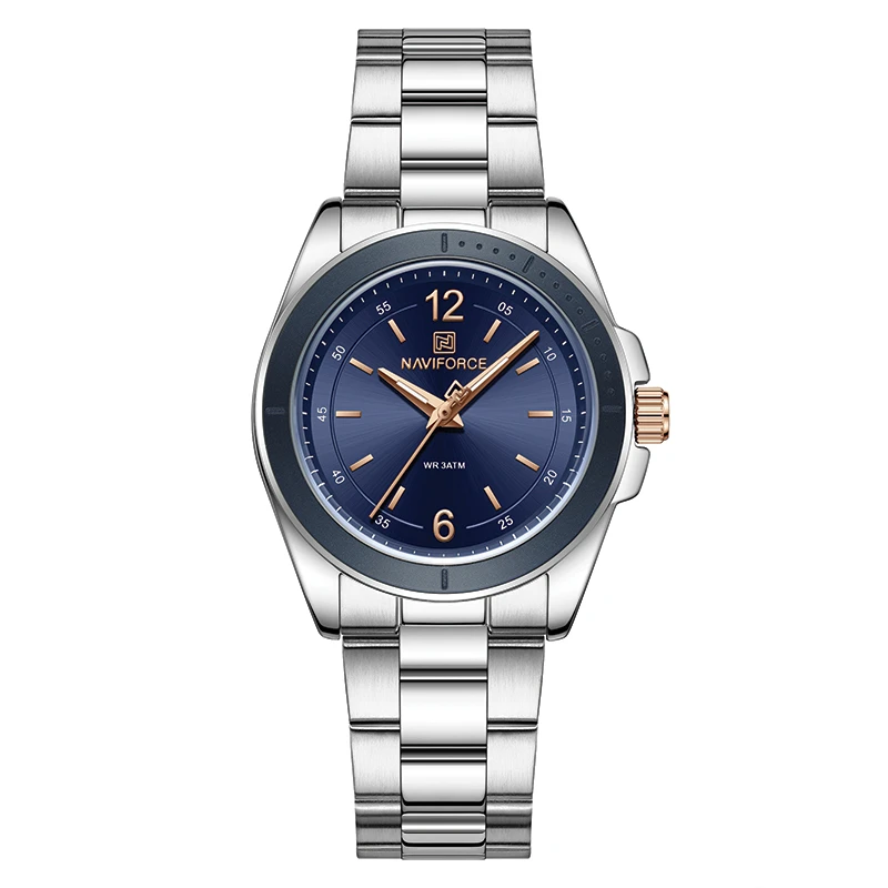 ساعت مچی عقربه‌ای کوارتز زنانه نیوی فورس مدل NF 5062SBE