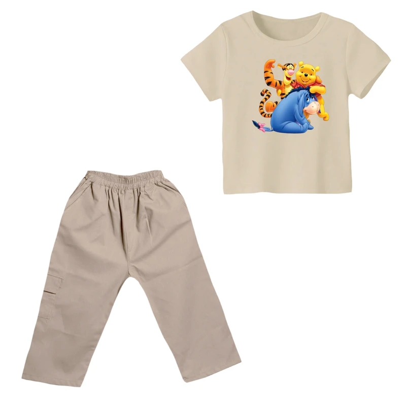 ست تی شرت و شلوارک پسرانه مدل پو کد ۶۵