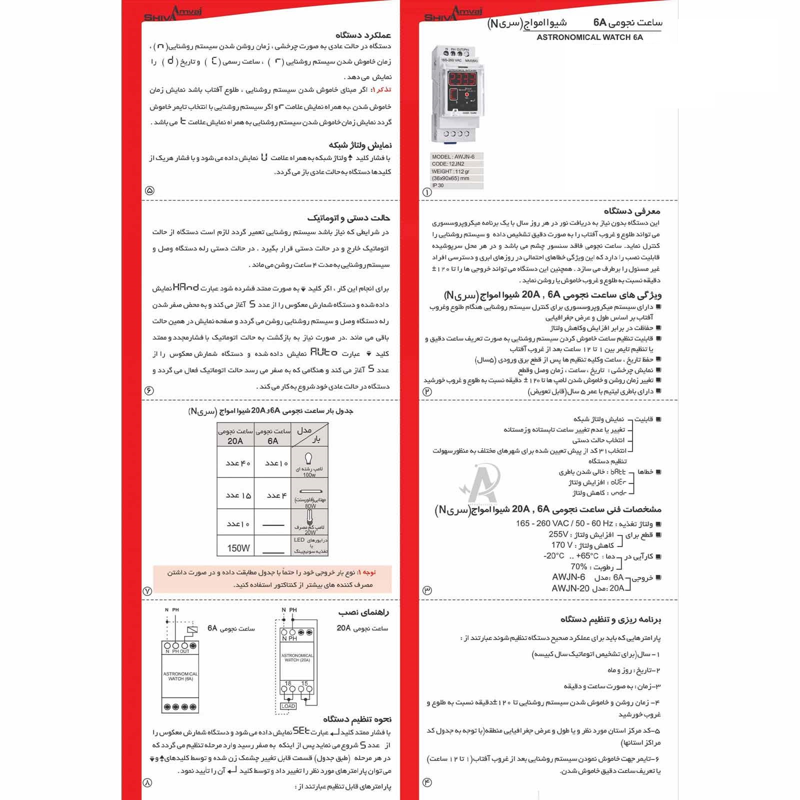 ساعت نجومی شیوا امواج مدل 12JN2