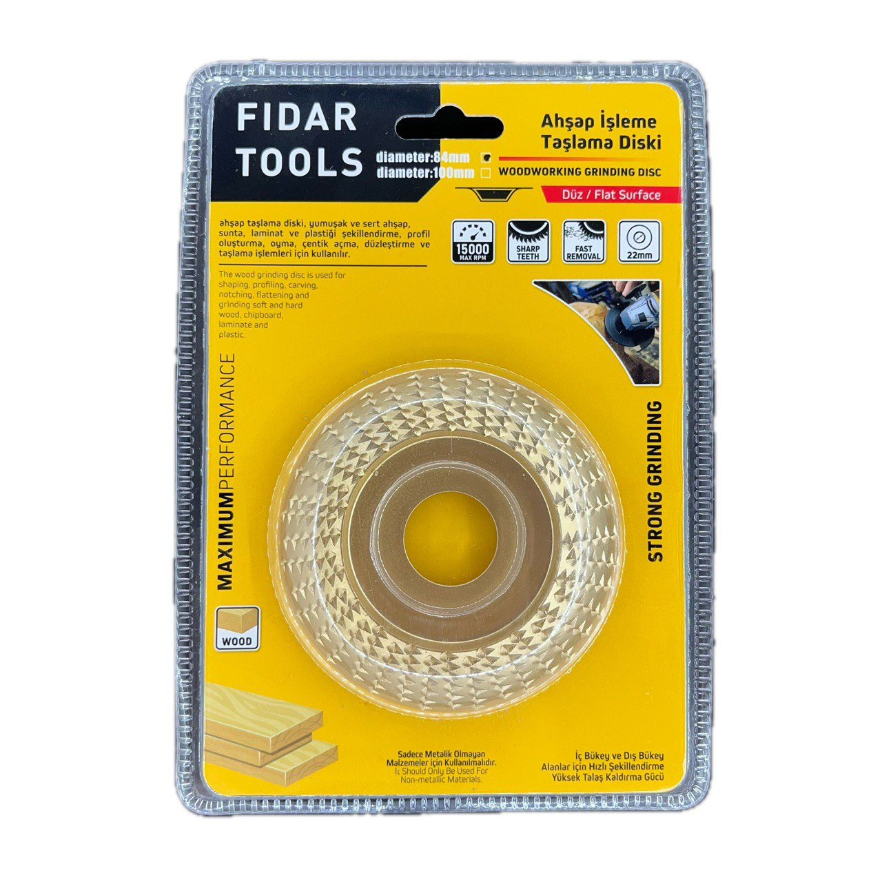 صفحه چوب ساب فیدر تولز مدل 84mm