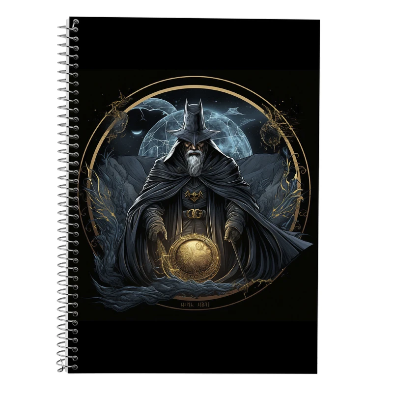 دفتر زبان 50 برگ مدوپد مدل سه خط طرح  ارباب حلقه ها The Lord of the Rings کد DF3118