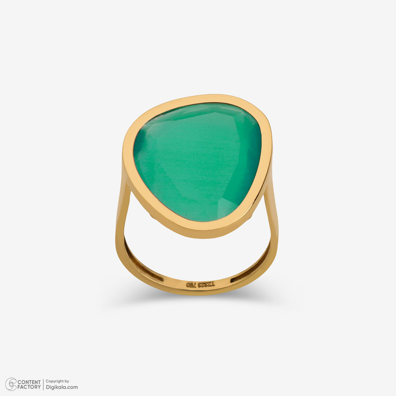 انگشتر طلا 18 عیار زنانه تاج مدل A320 سایز 56