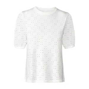 بلوز آستین کوتاه یقه گرد زنانه اسمارا مدل 409316