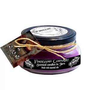 شمع دست ساز مدل گل لاوندر  