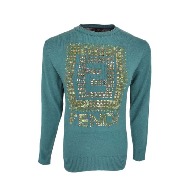 پلیور زنانه مدل نگین کاری