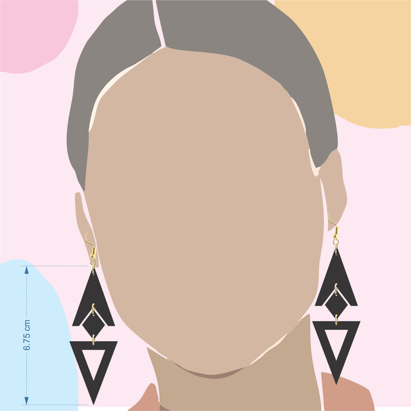 گوشواره زنانه هانستو مدل E036