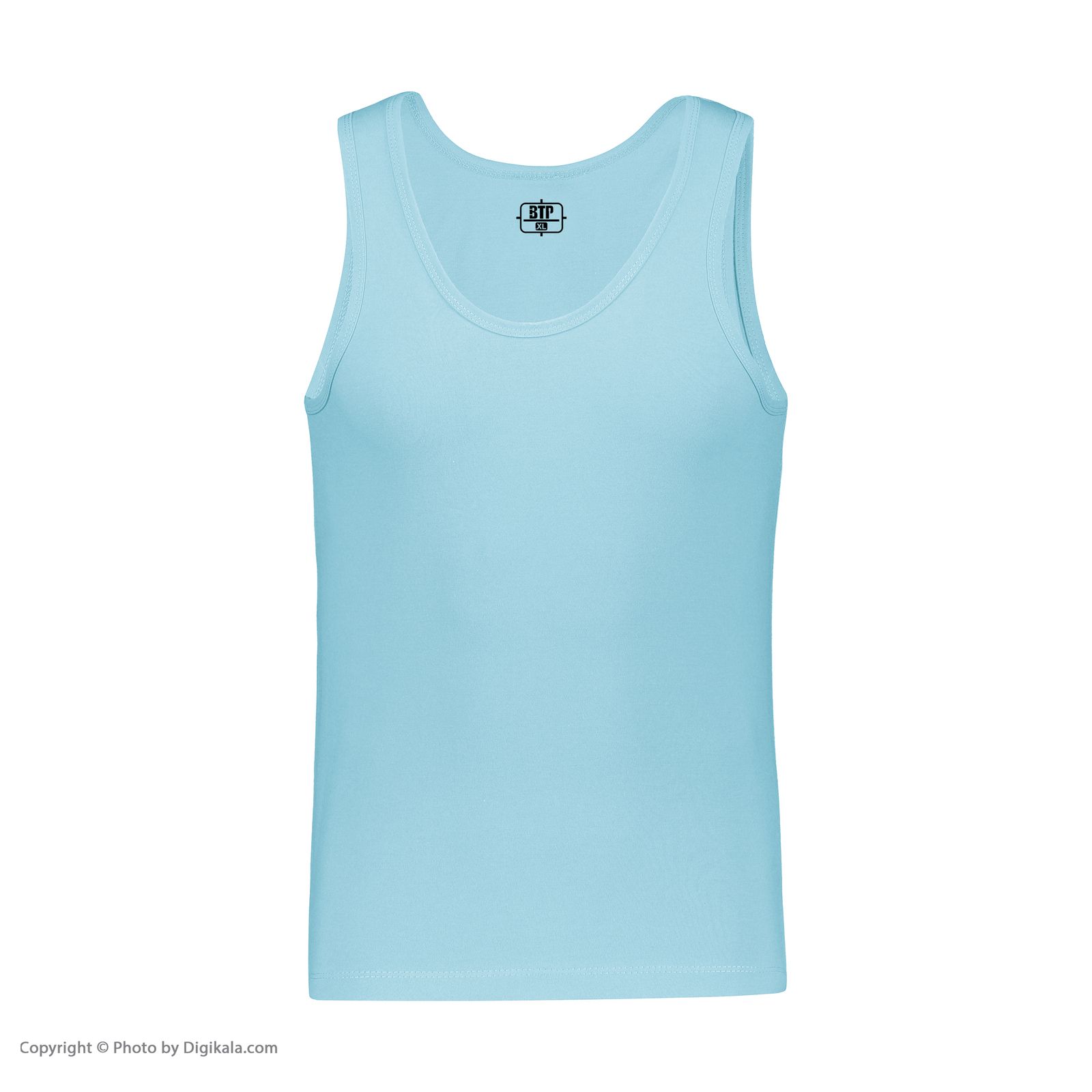زیرپوش رکابی مردانه برهان تن پوش مدل 3-01 رنگ آبی فیروزه ای -  - 8