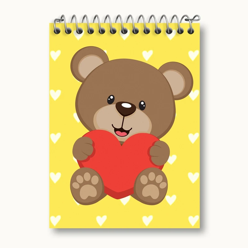 دفتر یادداشت 50 برگ خندالو مدل عاشقانه کد 1867