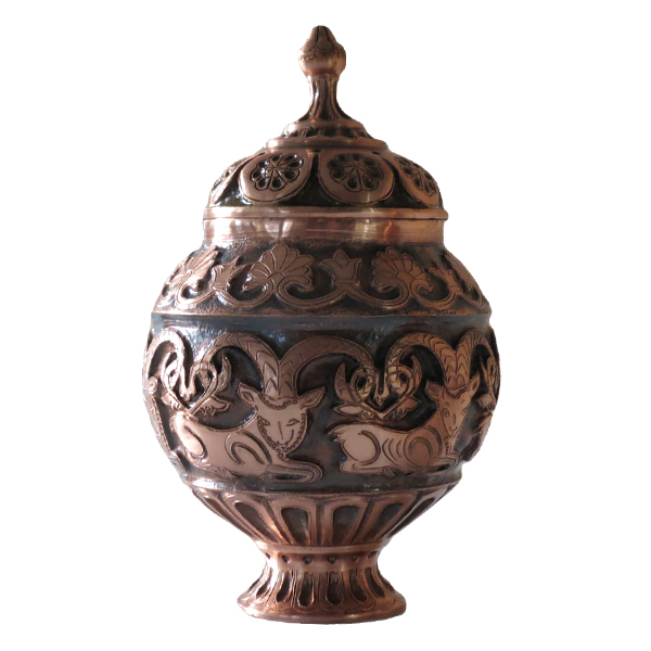 قندان قلمزنی مدل ساسانی