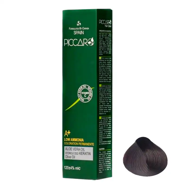 رنگ مو پیکارو شماره 3/0 حجم 120 میلی لیتر رنگ قهوه ای تیره