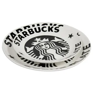 بشقاب طرح استارباکس مجموعه دو عددی