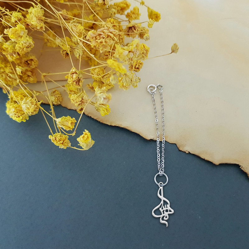 آویز ساعت نقره زنانه ترمه 1 طرح مهسا کد mas 00512