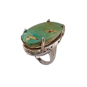 انگشتر نقره زنانه مدل فیروزه glsr-24800