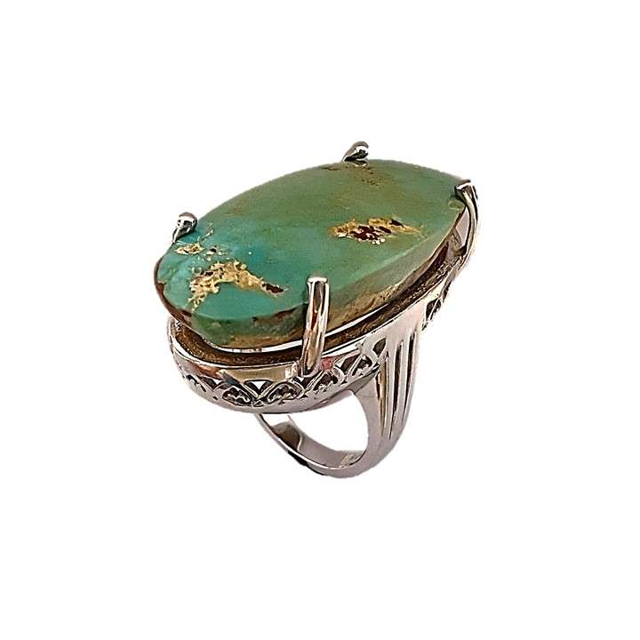 انگشتر نقره زنانه مدل فیروزه glsr-24800