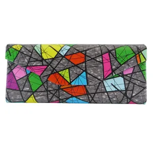 قاب عینک مدل تاشو مثلثی مگنتی آبرنگی کد ba