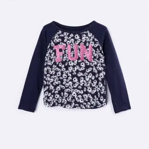 تی شرت آستین بلند دخترانه مدل l-110